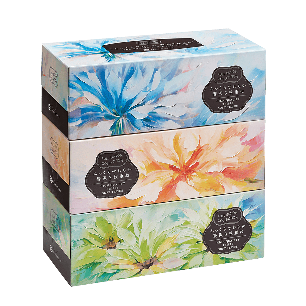 FULL BLOOM COLLECTION  ふっくらやわらか贅沢3枚重ねBOX 3個パック